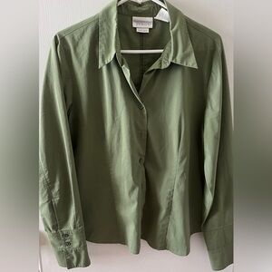 Green button up